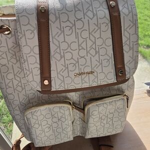 Calvin Klein Hudson Cargo Signature BackPack NWOT